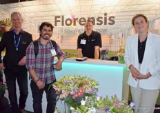 At the Florensis stand, Edwin Kroon of Lion Lasers and Estuardo J. Hernandez of Wageningen University were visiting Jeroen Demmers and Anne Vromans of Florensis.                          